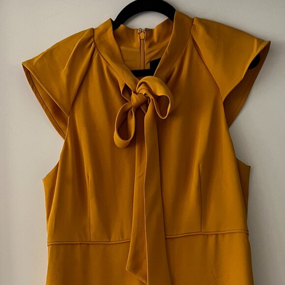 NWT NEW J crew Ruffle-front sheath dress in 365 crepe - Sz 14 - Picture 1 of 6